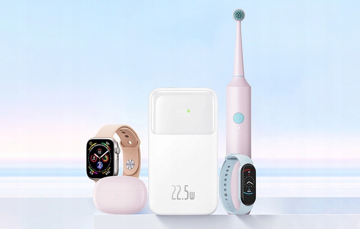 BASEUS POWERBANK 10000MAH 22.5W USB-A USB-C LIGHTNING DO TELEFONU KABEL