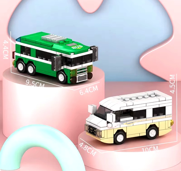 KLOCKI KONSTRUKCYJNE 8w1 POJAZDY MIEJSKIE ZESTAW KLOCKÓW DLA DZIECI