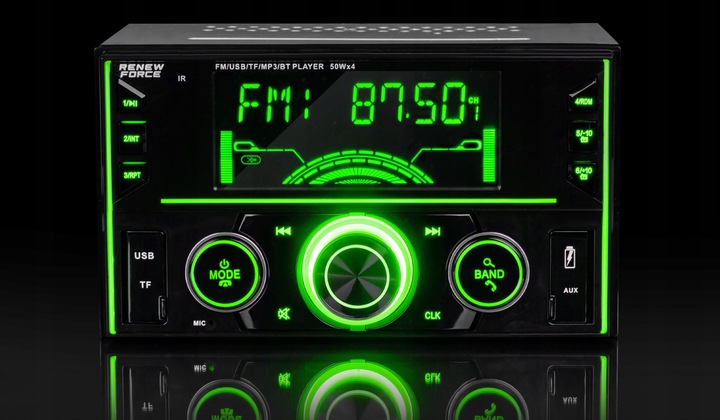 Radio Samochodowe Bluetooth 2-DIN USB SD MP3 RDS LCD AUX Pilot RGB Mikrofon