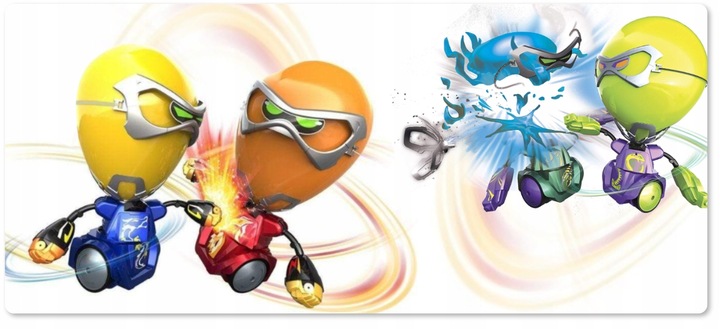 Zdalnie Sterowane Walczące Balony Roboty + 2 piloty + Zestaw 20 balonów RC