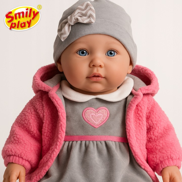 Lalka bobas mówi śpiewa uczy 2 języki interaktywna córeczka 32cm 2L+