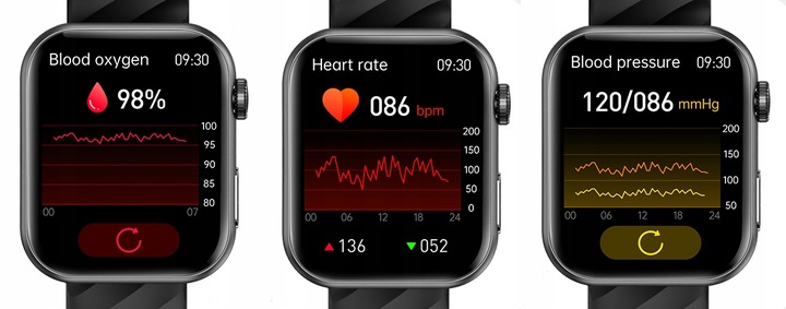 ZEGAREK SMARTWATCH POMIAR CUKRU EKG POLSKIE MENU CIŚNIENIOMIERZ PULS TLEN
