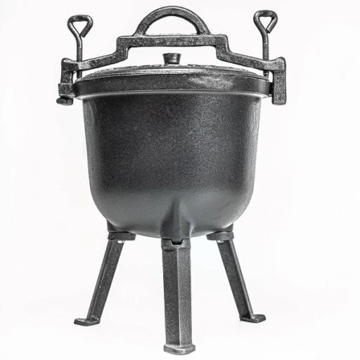 KOCIOŁEK ŻELIWNY GARNEK MYŚLIWSKI 8L NA OGNISKO CIĘŻKI + GRATIS