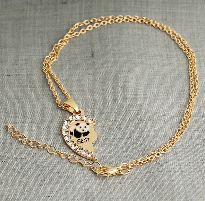 ŁAŃCUSZKI DLA PRZYJACIÓŁEK BFF PRZYJACIÓŁKI PANDA