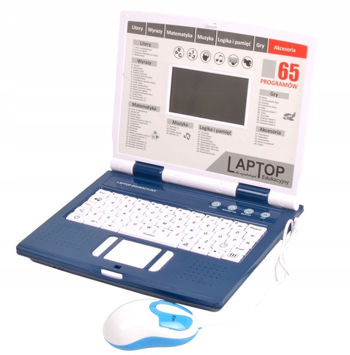 Laptop edukacjny dla dzieci komputer 65 programów