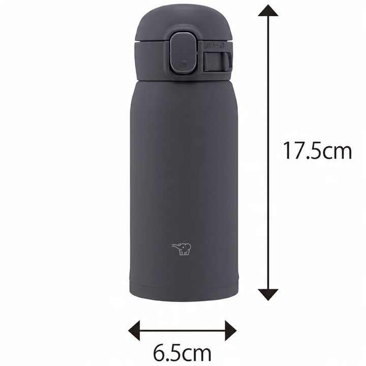 ZOJIRUSHI Kubek termiczny na herbatę kawę Szczelny SM-WS36-BM 360 ml Czarny