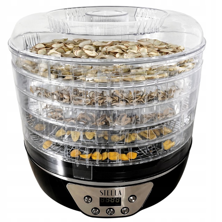 MOCNA SUSZARKA SPOŻYWCZA 520W DO GRZYBÓW OWOCÓW ZIÓŁ 5 SIT STELLA STSG-520