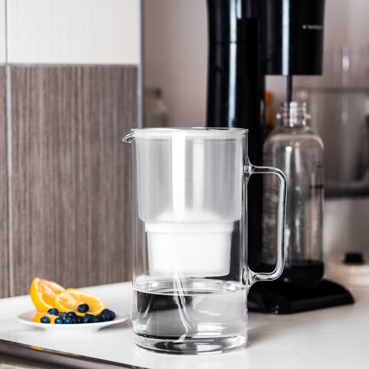 Dzbanek filtrujący Wessper D2 Borosilicate 3 l biały + filtr