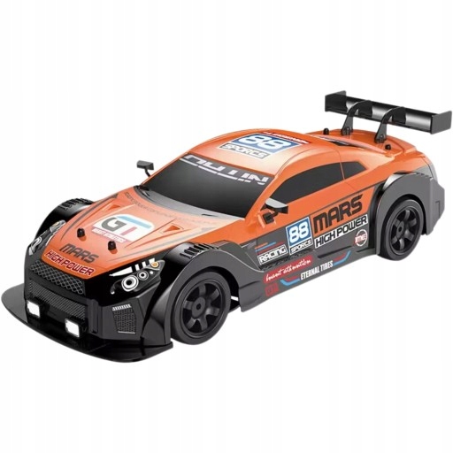Samochód Zdalnie Sterowany Duży Auto Na Pilota RC Do Driftu Led Dym 4x4 GTR