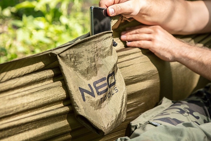 MOCNY HAMAK 200KG OGRODOWY SURVIVALOWY SURVIVAL TURYSTYCZNY NEO TOOLS