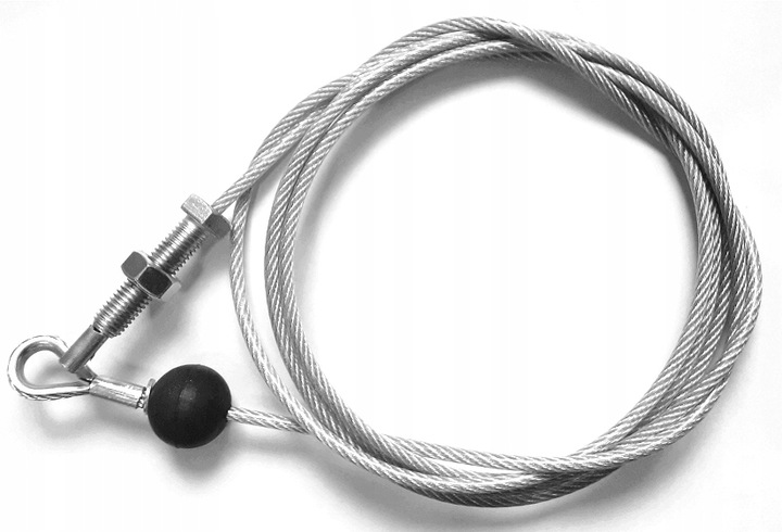 Linka stalowa w PCV 4/5mm do atlasu 265cm ze śrubą