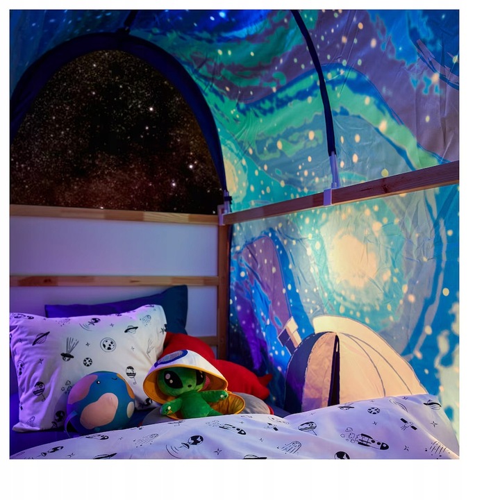 IKEA AFTONSPARV Pluszak Kosmita zielony 34 cm