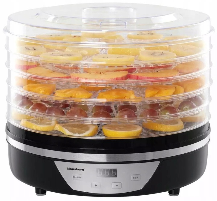 Suszarka Do OWOCÓW Grzybów Warzyw ZIÓŁ ZEGAR 7568