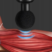 PISTOLET DO MASAŻU MASAŻER DO PLECÓW CIAŁA MASSAGE GUN 30 PRĘDKOŚCI 10 GŁOW