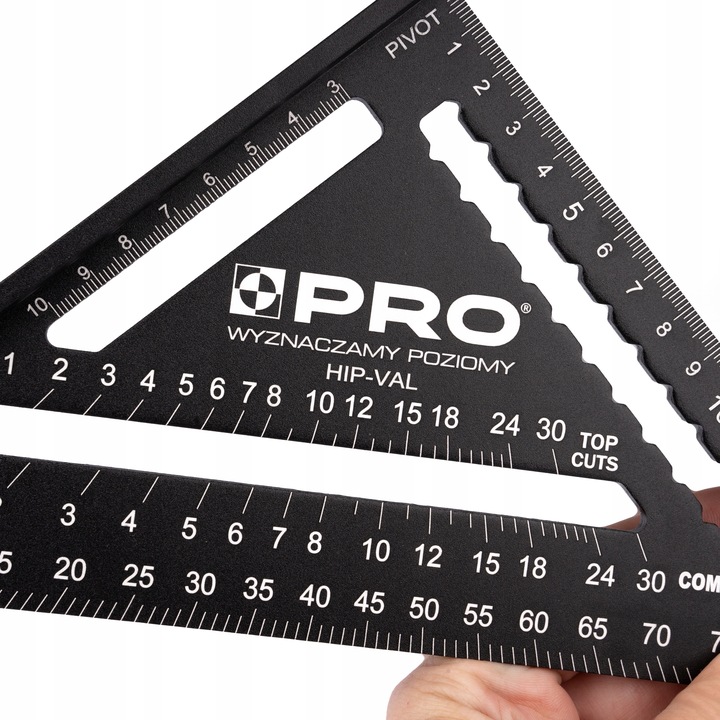 KĄTOWNIK STOLARSKI CIESIELSKI ALUMINIOWY PRZYMIAR KĄTOMIERZ BUDOWLANY 175mm