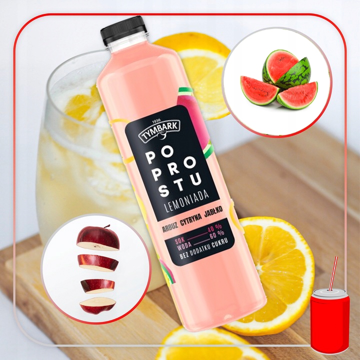 Tymbark Po Prostu Arbuz Cytryna Jabłko 6 x 1,25l