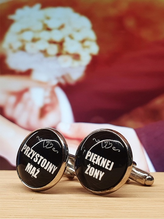 Spinki do Mankietów dla Świadka Drużby Pana Młodego Taty na Ślub do Ślubu