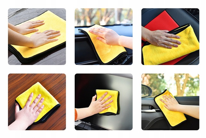 PUSZYSTY RĘCZNIK DO OSUSZANIA AUTA MIKROFIBRA XL