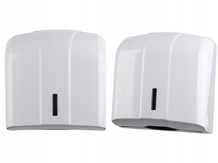 Pojemnik Dozownik Podajnik ręczniki papierowe ZZ Biały Naścienny ATEST PZH