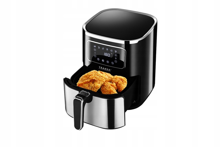 FRYTKOWNICA BEZTŁUSZCZOWA INOX TIMER 6 PROGRAMÓW XXL TRANSA 5L 1700W