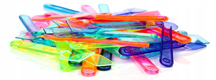 Łopatki łyżeczki do lodów gofrów neonowe 1kg