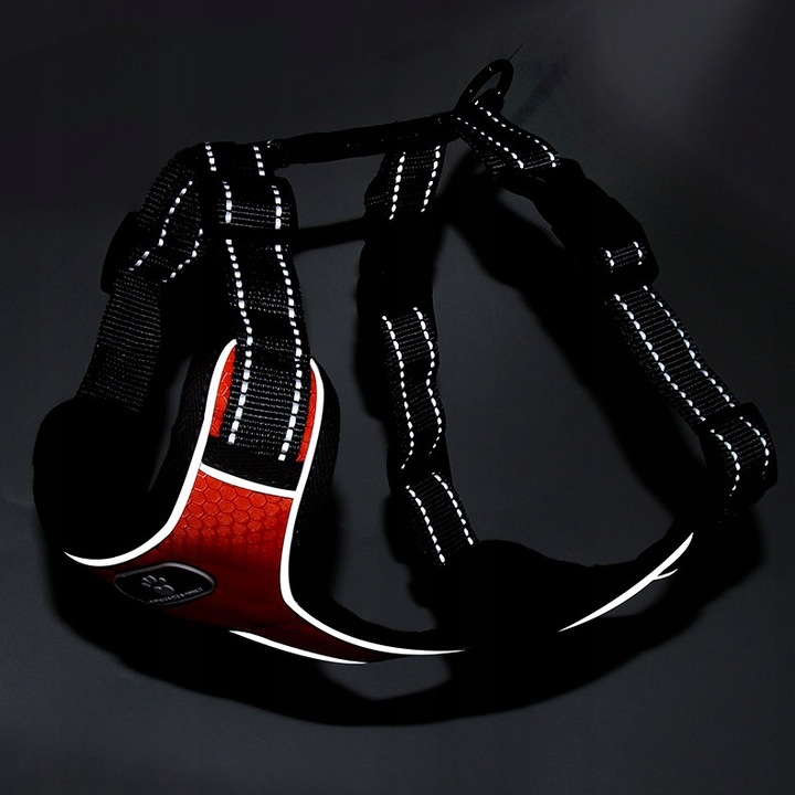 SZELKI DLA DUŻEGO PSA BEZUCISKOWE REGULOWANE SPACEROWE ODBLASKOWE GUARD XL