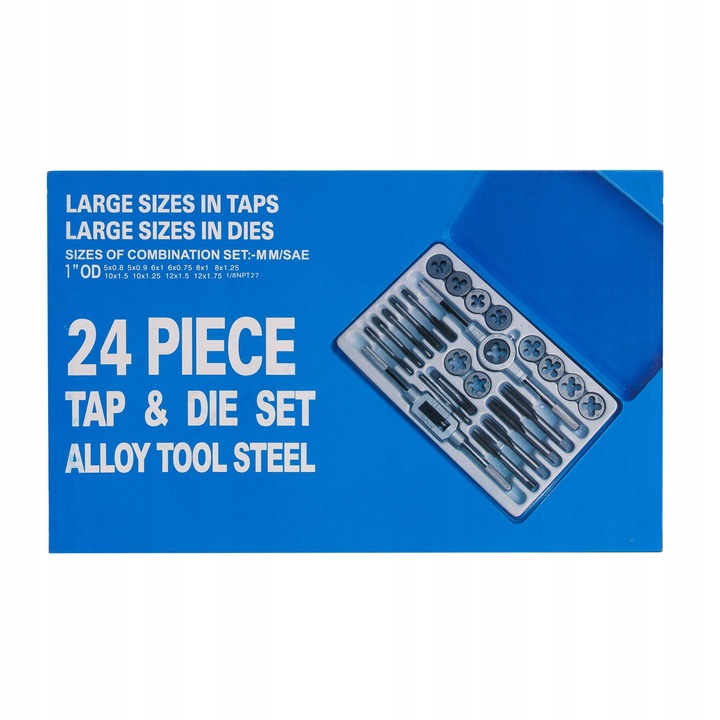 Zestaw gwintowników i narzynek 24 szt ÜBERTOOL