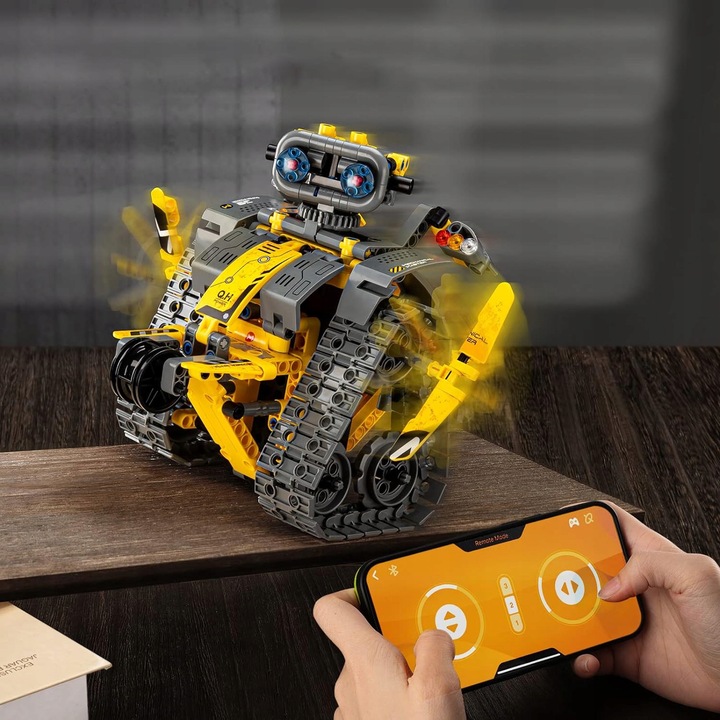 PROGRAMOWALNY ROBOT DUŻY ZESTAW KONSTRUKCYJNY APP I PILOT KONTROLA 672EL