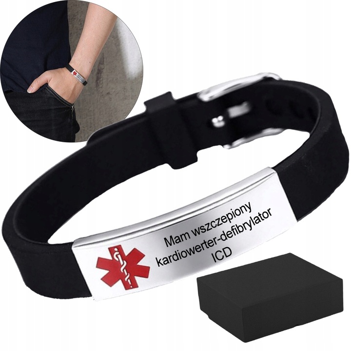 Bransoletka Medyczna Kardiowerter Defibrylator ICD