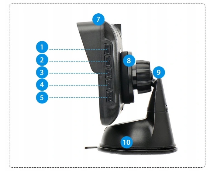 PROFESJONALNA KAMERA COFANIA BUS VAN 5'' AHD IPS