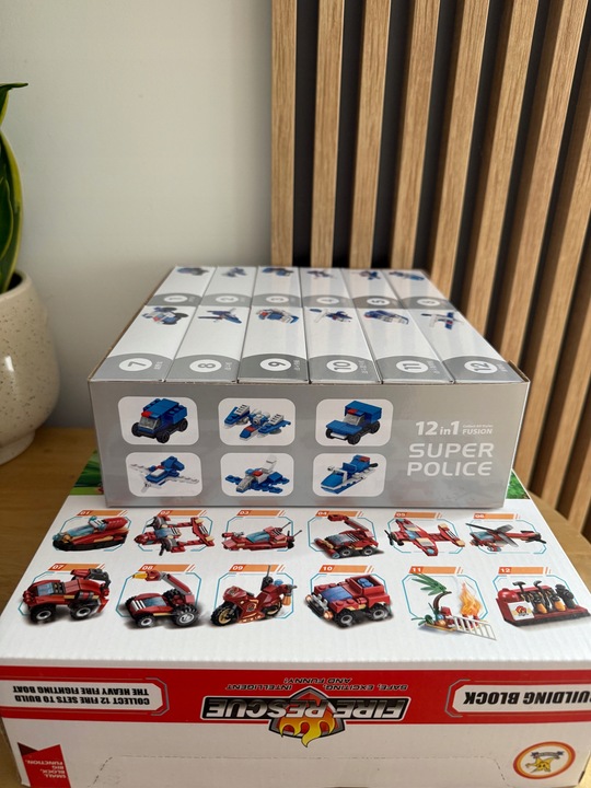 KLOCKI KONSTRUKCYJNE 12w1 POJAZDY RATOWNICZE KALENDARZ ADWENTOWY PREZENT