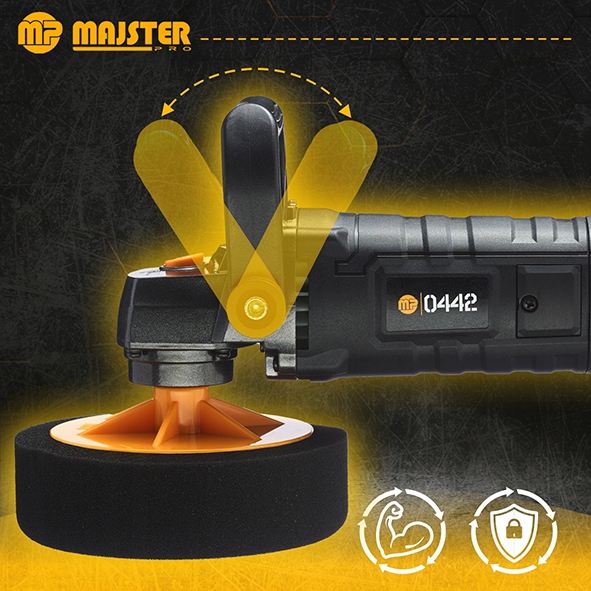 POLERKA Samochodowa Szlifierka 2600W z REGULACJĄ Obrotów + 4x GĄBKA MP0442