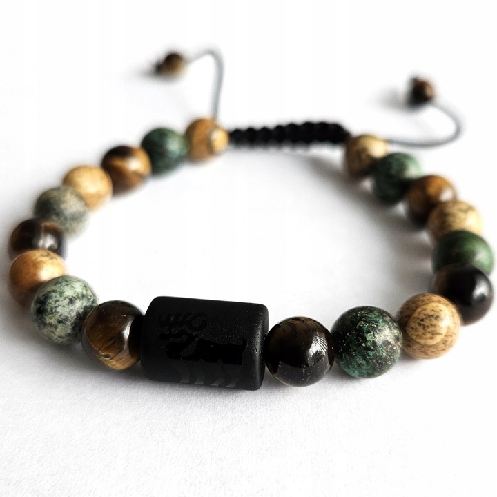 Bransoletka męska, znak zodiaku BARAN, REGULOWANA 17-24cm, Versatile