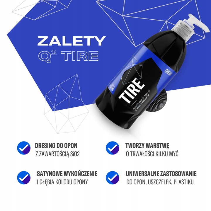 Gyeon Q² Tire 500ml - dressing do opon