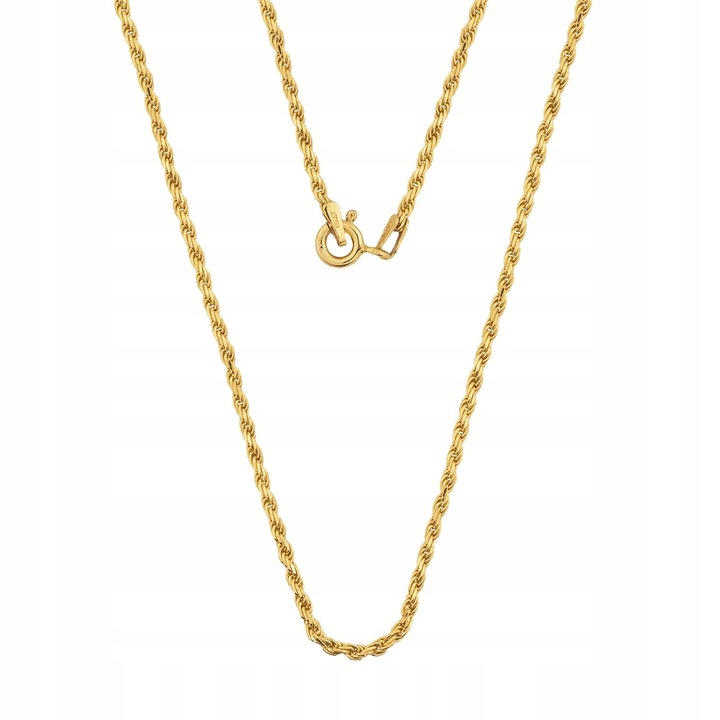 Łańcuszek Złoty srebro pr. 925 Klasyczny Splot CORDA 55 cm x 1,5 mm