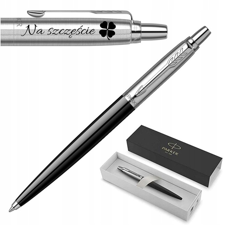 Długopis Parker Jotter ORYGINALNY CZARNY GRAWER GRATIS NA PREZENT DO SZKOŁY