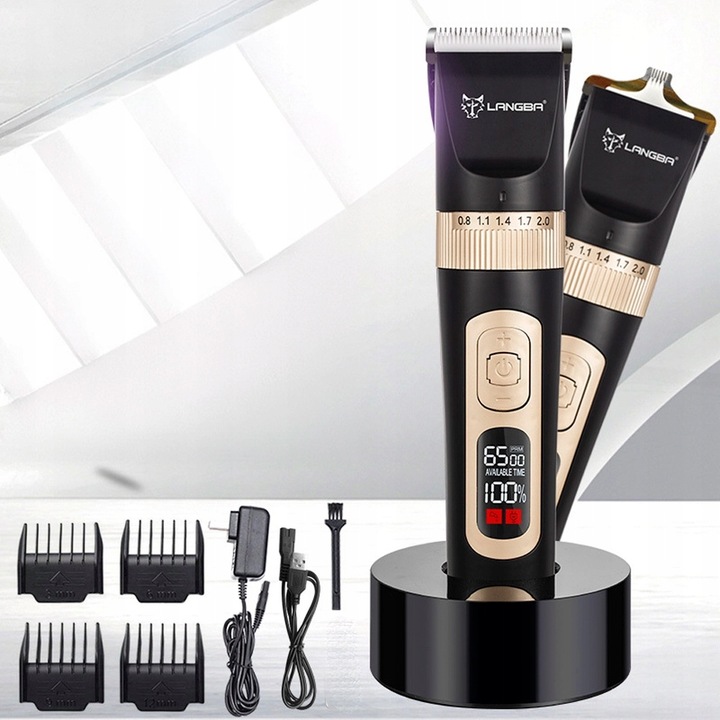 MASZYNKA DO STRZYŻENIA PSÓW PSA KOTA ZWIERZĄT ZESTAW CICHA PROFESJONALNA