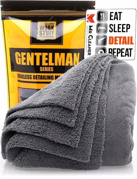 WORK STUFF GENTLEMAN BASIC GREY UNIWERSALNA MIKROFIBRA BEZ OBSZYCIA 40X40CM