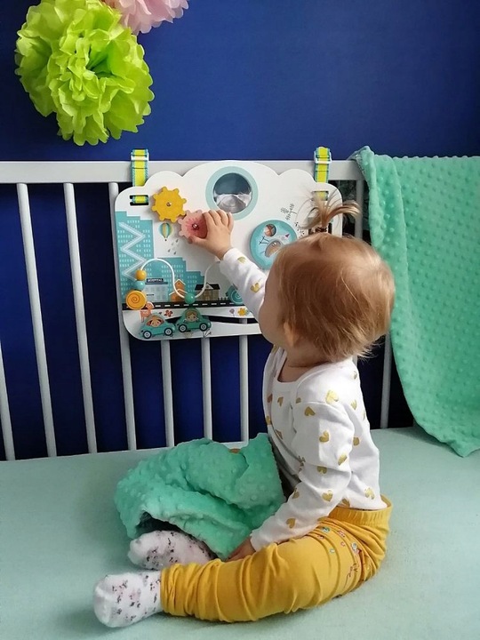 ADAM TOYS SENSORYCZNA TABLICA MANIPULACYJNA Dla Malucha Adam Toys