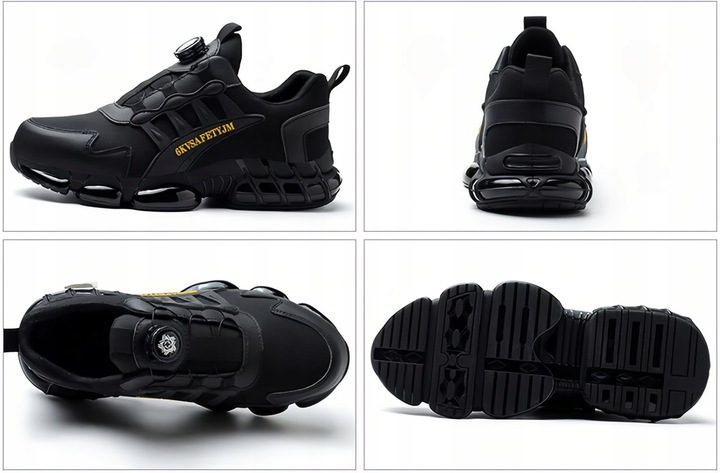 buty robocze ochronne bhp sportowe półbuty lekkie czarny r. 43