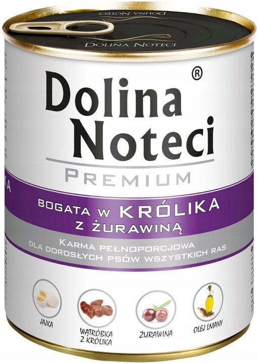 Mokra karma dla psa Dolina Noteci Premium MIX smaków 12x800g BEZ DROBIU