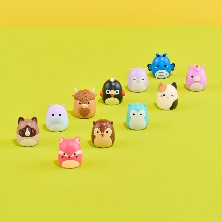 SQUISHMALLOWS figurki SQUISH A LONGS zestaw MiniSquish 8 figurek krówka