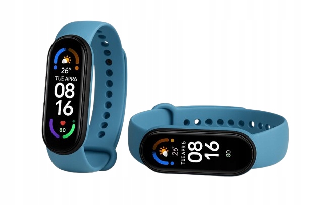 CZARNY SMART BAND 6 - PODGLĄD SMS, POŁĄCZENIA SMARTWATCH OPASKA