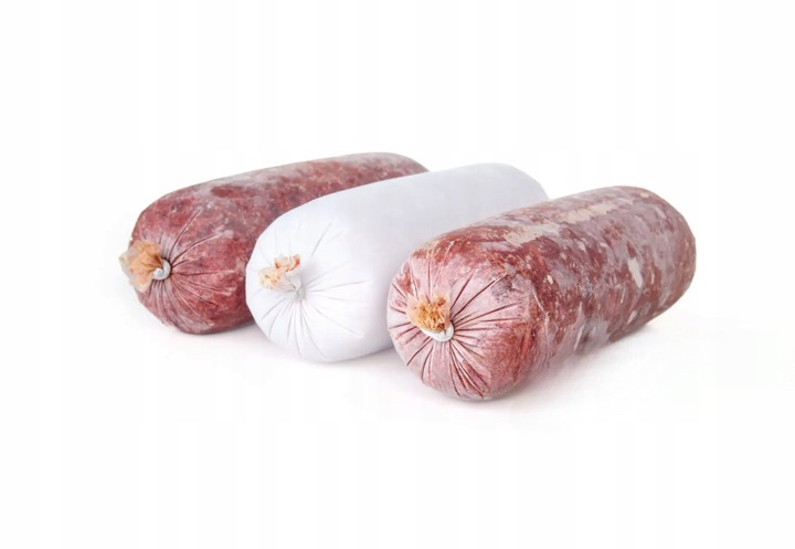 BATON WOŁOWY MIĘSO MROŻONE DLA PSA 100% BARF 10KG 20 x 0,5KG WOŁOWE KARMA