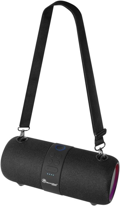 Przenośny Głośnik Bluetooth 4,2 Music Man BT-X56 Czarny LED USB MIKROFON