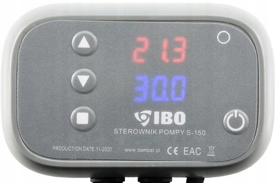 S-150 STEROWNIK DO POMPY OBIEGOWEJ C.O. PIECA REGULATOR IBO WYŁĄCZNIK LED