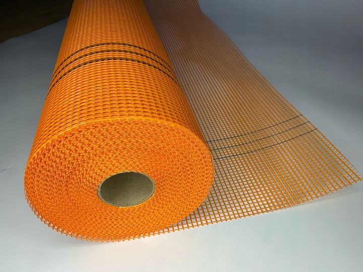SIATKA PODTYNKOWA ELEWACYJNA160g/m2 pomarańczowa