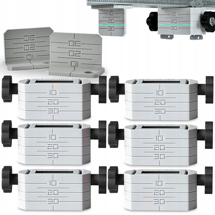 6+2 Zestaw uchwyt CD60 i znacznik G/K do poziomowania sufitu podwieszanego