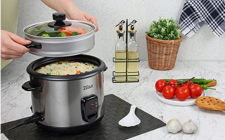 RYŻOWAR GARNEK DO RYŻU PAROWAR DO RYŻU WARZYW 2W1 3,2L 500W