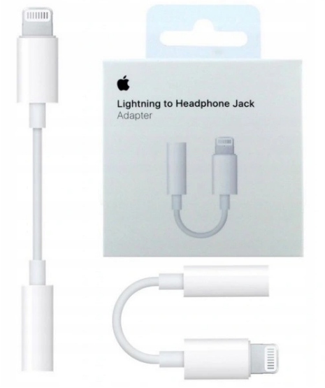 ORYG PRZEJŚCIÓWKA LIGHTNING JACK 3.5MM IPHONE